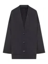 Totême Oversized Cotton Cardigan In Black