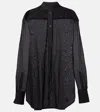 Totême Oversized Cotton Shirt In Black