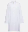 Totême Oversized Cotton Shirt Dress In White