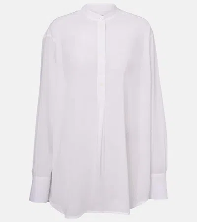 TOTÊME OVERSIZED COTTON VOILE SHIRT