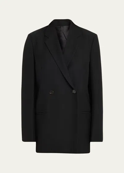 TOTÊME OVERSIZED DOUBLE-BREASTED WOOL BLAZER