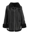 Totême Toteme Signature Shearling Jacket Clothing In Black