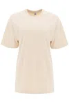 Totême Oversized Straight T Shirt In Beige