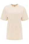 Totême Oversized Straight T Shirt In Beige