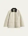 Totême Oversized Summer Country Jacket In Light Beige