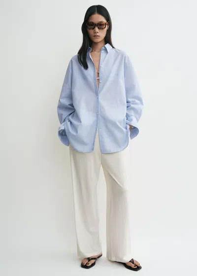 Totême Oversized Summer Shirt Sky