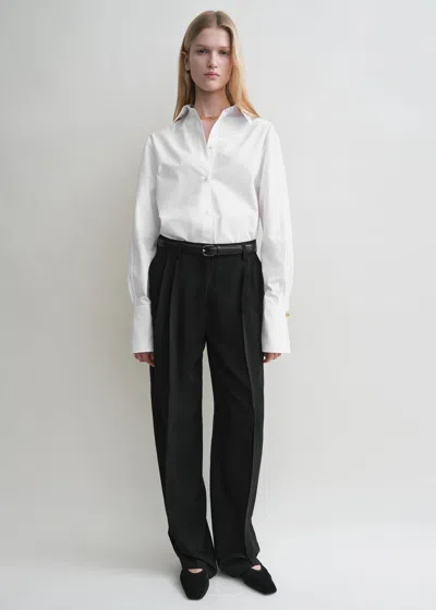 Totême Oversized Tuxedo Shirt White