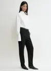 Totême Oversized Tuxedo Shirt White In White