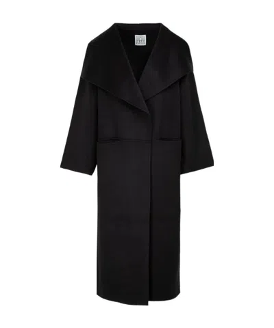 Totême Toteme Signature Wool And Cashmere Coat In Black