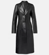 Totême Single-breasted Leather Coat