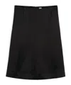 Totême Panelled Satin Midi Skirt In Black