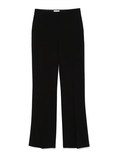 Totême Flared Evening Trousers In Black