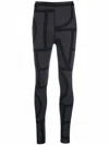 Totême Monogram Recycled Tech Leggings In Black