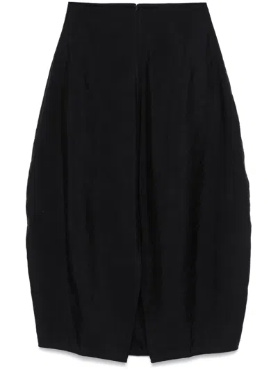 Totême Parachute Midi Skirt In Black