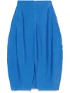 Totême Parachute Silk-blend Maxi Skirt In Blue