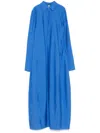 Totême Toteme Silk Chemisier Dress In Blue