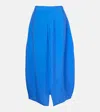 Totême Parachute Silk-blend Maxi Skirt In Cobalt