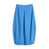 Totême Parachute Silk-blend Maxi Skirt In Cobalt 276