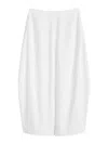 Totême Parachute Silk-blend Maxi Skirt In White