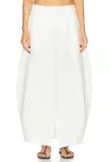 Totême Parachute Silk-blend Maxi Skirt In White