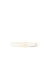 Totême Thin Patent-leather Belt In White