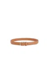 Totême Pebbled Leather Belt In Brown