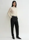 Totême Petite Chunky Rib Knit Snow In Snow
