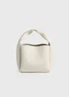 Totême Petite Satin Bucket Bag Ecru In Ecru
