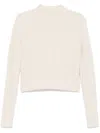 Totême Petite Chunky Rib Knit Snow In 白色