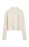 Totême Off-white Wrapped Turtleneck In White