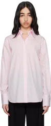 TOTÊME PINK KIMONO-SLEEVE POPLIN SHIRT