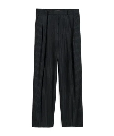 Totême Pinstripe Pants In Black
