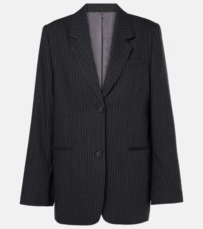 TOTÊME PINSTRIPE WOOL-BLEND BLAZER