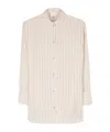 Totême Toteme Striped Cotton Shirt In Pink