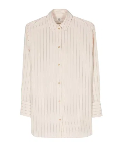 TOTÊME PINSTRIPED BUTTONED SHIRT