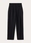 Totême Pleat-detail High-waisted Trousers In Black