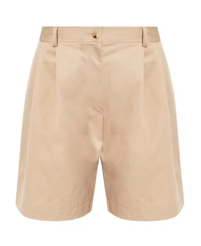 Totême Pleat-detail Shorts In Nude