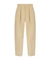 Totême Pleat-detail Tapered Trousers In Nude