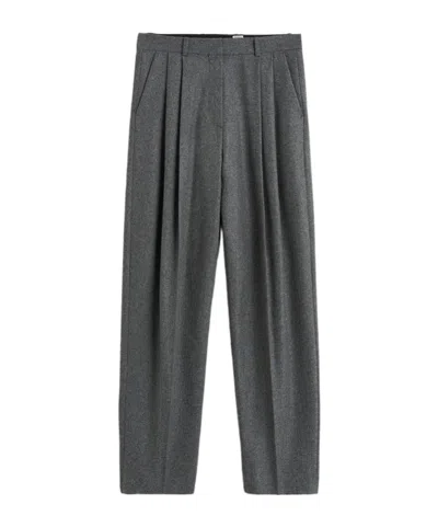 TOTÊME TOTÊME DOUBLE-PLEATED TAILORED TROUSERS