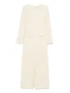 Totême Pocket Maxi Dress In Neutrals