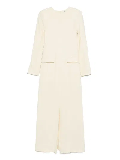 Totême Pocket Maxi Dress In Neutrals