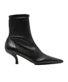Totême Ankle High Heel Short Boots In Black