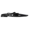 Totême Pointed Slingback Ballet Flats In Black Patent Calf Leather In Black