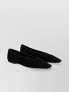 Totême Toteme Minimalist Velvet Ballerinas Shoes