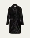 Totême Pony Hair Coat In Black