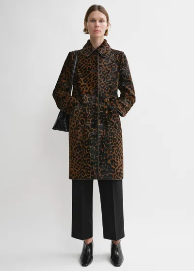 Totême Pony Hair Coat Leopard