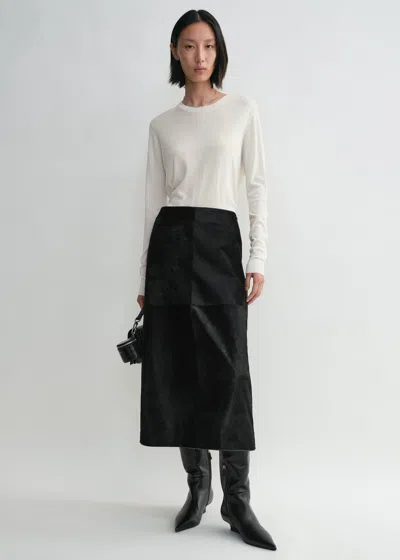 Totême Pony Hair Skirt Black