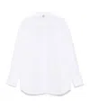 Totême Raw Raglan Shirt With Curved Hem