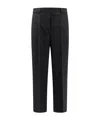 Totême Pressed-crease Cropped Trousers In Black