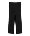 Totême Pressed-crease Straight Trousers In Black